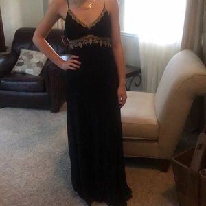 Chetta B long black dress